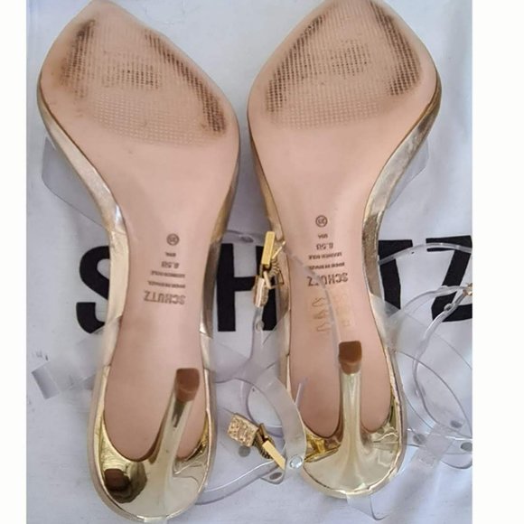 Schutz See-through Stiletto Pumps Size 8.5 - Picture 2 of 4